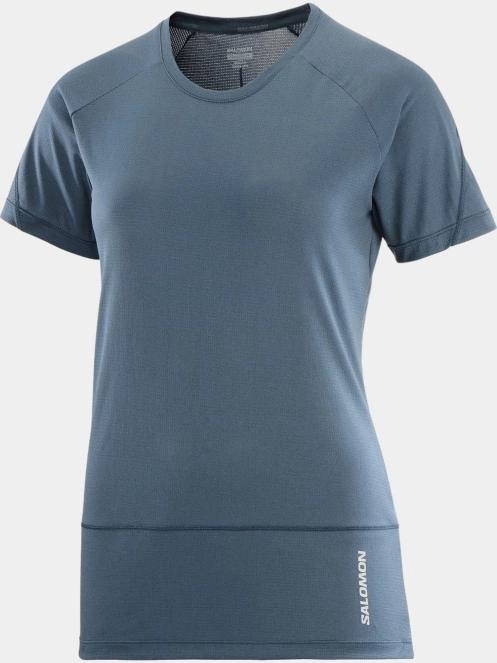 tricou pentru sport, cu maneci scurte pt. femei Salomon Cross Run Ss Tee W albastru inchis 5