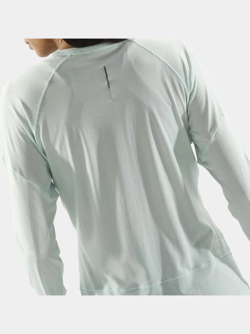 tricou cu maneci lungi, pentru sport pt. femei Salomon Cross Run Ls Tee W albastru deschis 4