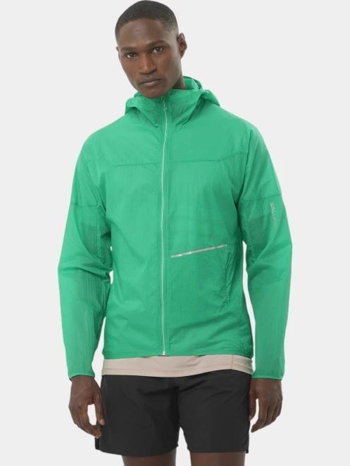 jacheta pentru alergare pt. barbati Salomon Sense Aero Wind verde 2