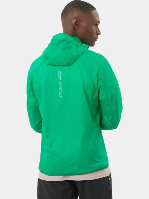 jacheta pentru alergare pt. barbati Salomon Sense Aero Wind verde 3