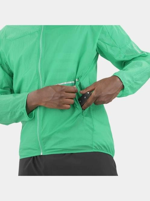 jacheta pentru alergare pt. barbati Salomon Sense Aero Wind verde 6