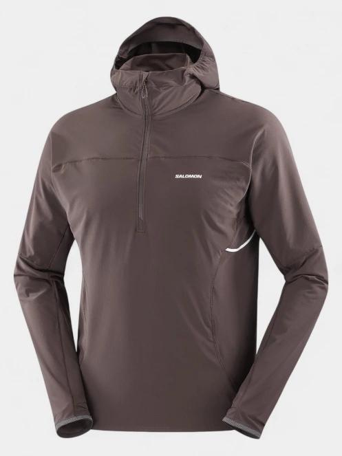 jacheta pentru alergare pt. barbati Salomon Sense Aero Hybrid maro 7