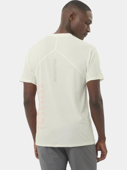 tricou pentru sport, cu maneci scurte pt. barbati Salomon Sense Aero Graphic verde 3