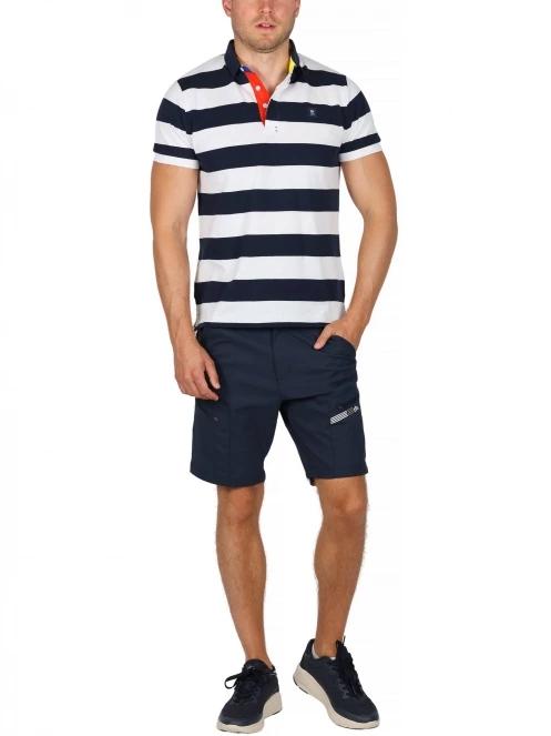 tricou cu guler pt. barbati TBS Sergepol albastru inchis 5
