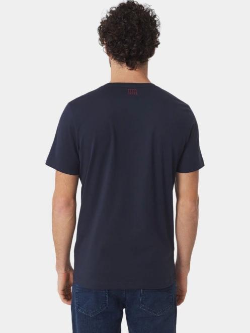 tricou cu maneci scurte pt. barbati TBS Smithtee albastru inchis 3