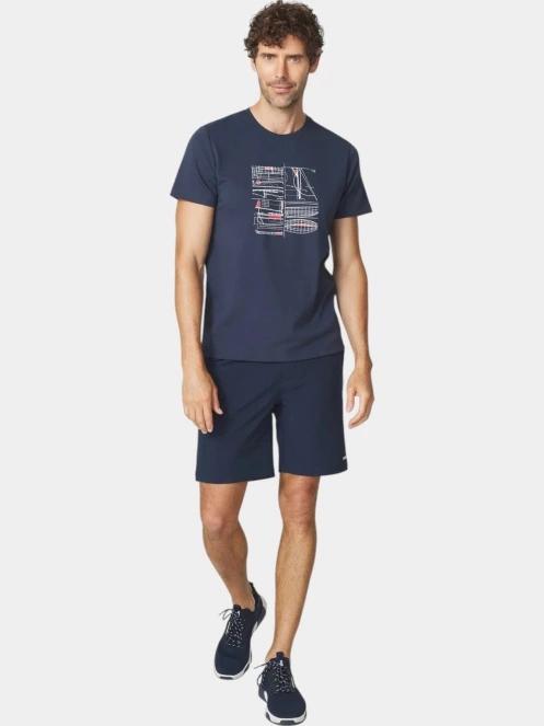 tricou cu maneci scurte pt. barbati TBS Stanytee albastru inchis 4