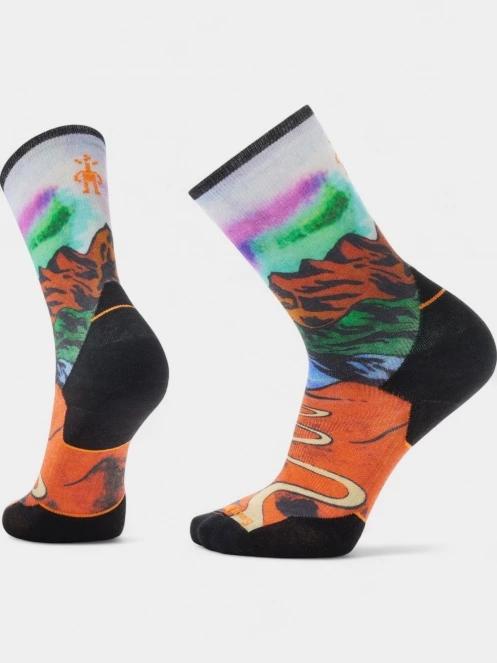 ciorapi pentru drumetii Smartwool Trail Run Targeted Cushion Singletrack Print Crew Socks multicolor 2