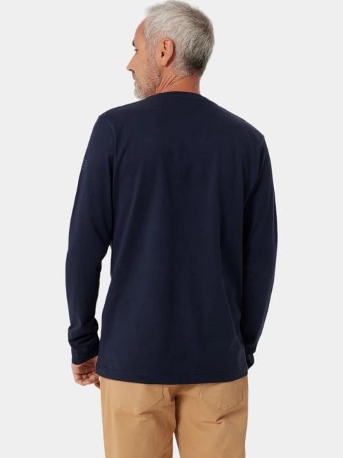 tricou cu maneci lungi pt. barbati TBS Tarantee albastru inchis 3