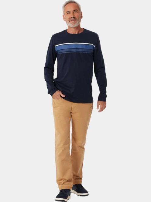 tricou cu maneci lungi pt. barbati TBS Tarantee albastru inchis 4