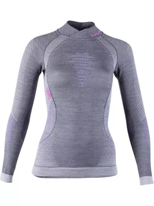 top lenjerie de corp pt. femei UYN Lady Fusyon Uw Shirt Lg Sl Turtleneck gri 2