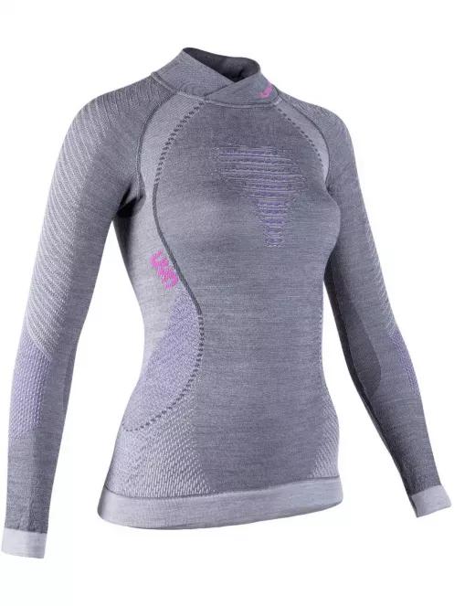 top lenjerie de corp pt. femei UYN Lady Fusyon Uw Shirt Lg Sl Turtleneck gri 3