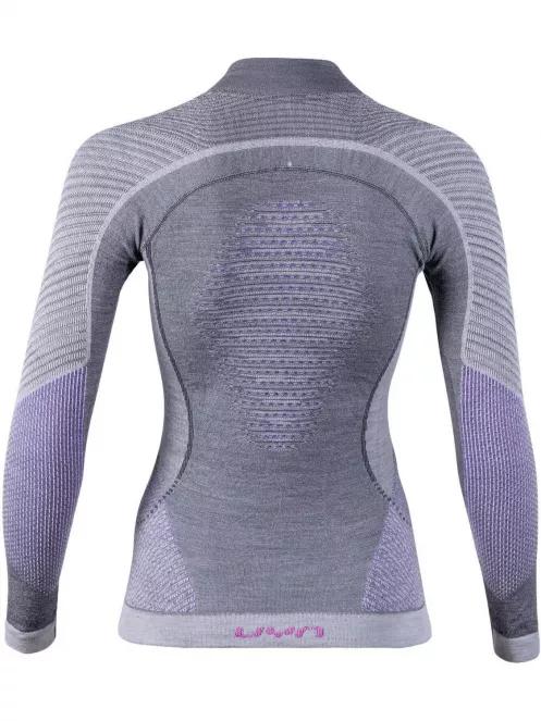 top lenjerie de corp pt. femei UYN Lady Fusyon Uw Shirt Lg Sl Turtleneck gri 4