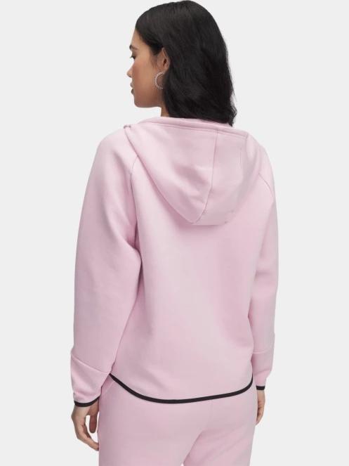 pulover cu gluga pt. femei Under Armour Unstoppable Fleece FZ roz 3