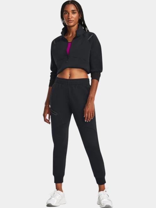 pantaloni de sport pt. femei Under Armour Unstoppable FLC Jogger negru 4