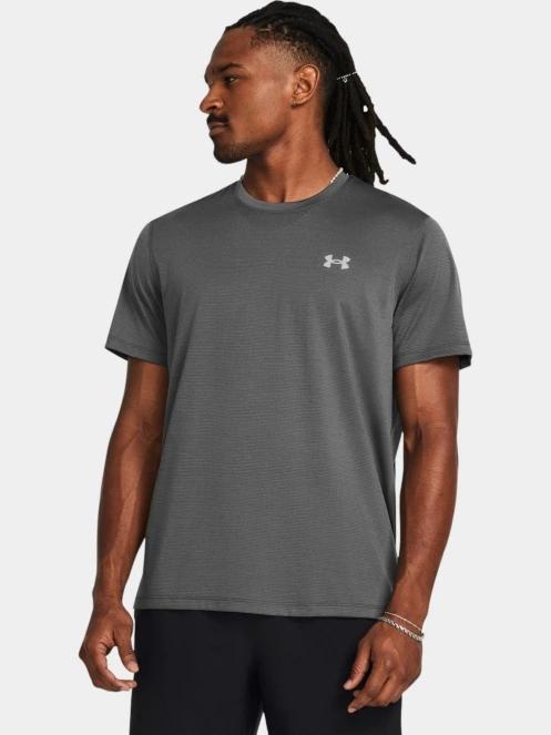 tricou pentru sport, cu maneci scurte pt. barbati Under Armour UA Launch Shortsleeve gri 2