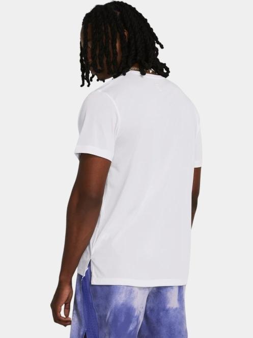 tricou pentru sport, cu maneci scurte pt. barbati Under Armour UA Launch Shortsleeve alb 3
