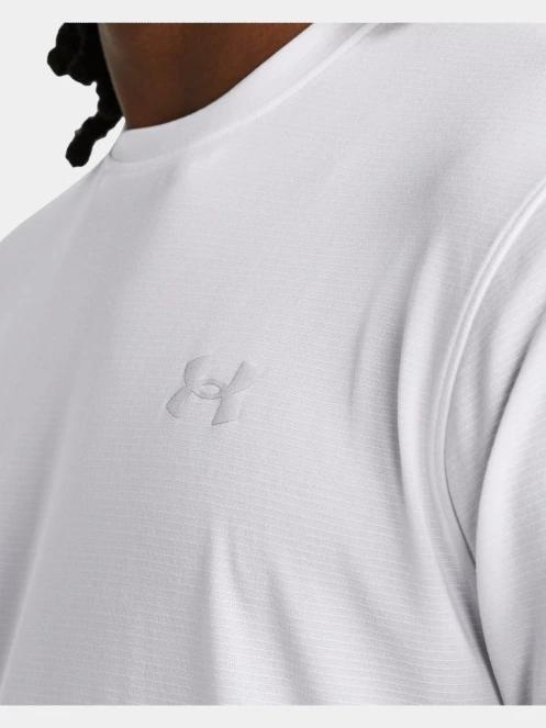 tricou pentru sport, cu maneci scurte pt. barbati Under Armour UA Launch Shortsleeve alb 4