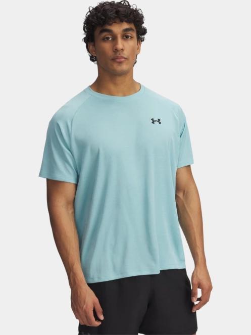 tricou pentru sport, cu maneci scurte pt. barbati Under Armour UA Tech Textured SS albastru 2