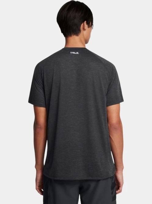 tricou pentru sport, cu maneci scurte pt. barbati Under Armour Ua Trail Run Shortsleeve gri 3