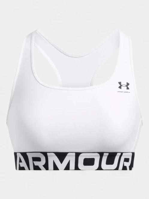 sutien pentru sport pt. femei Under Armour UA HG Mid Branded alb 4