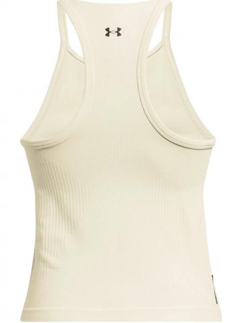 tricou de sport fara maneci pt. femei Under Armour Rush Seamless Tank nisip 7