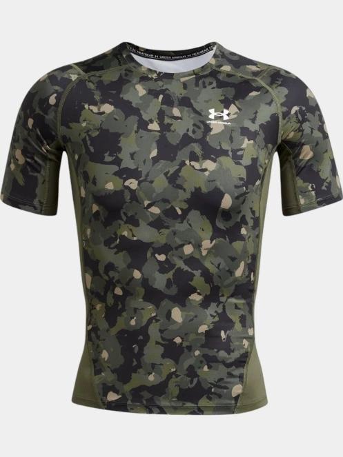 tricou pentru sport, cu maneci scurte pt. barbati Under Armour Ua HG Armour Prtd Ss verde 4