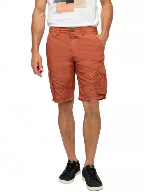 pantaloni scurti cu buzunare laterale pt. barbati TBS Valenber portocaliu 2