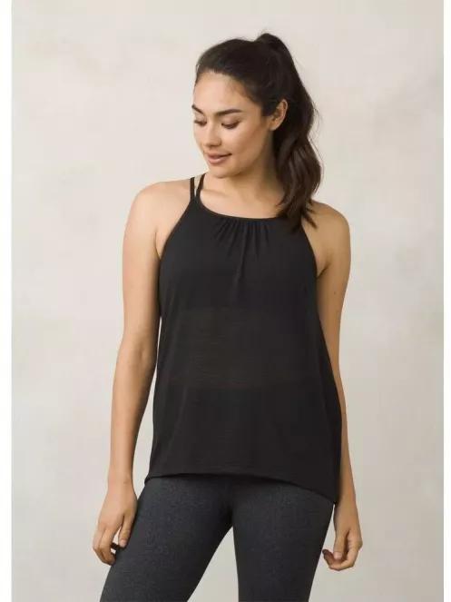 tricou de sport fara maneci pt. femei Prana Mika Strappy Top negru 2