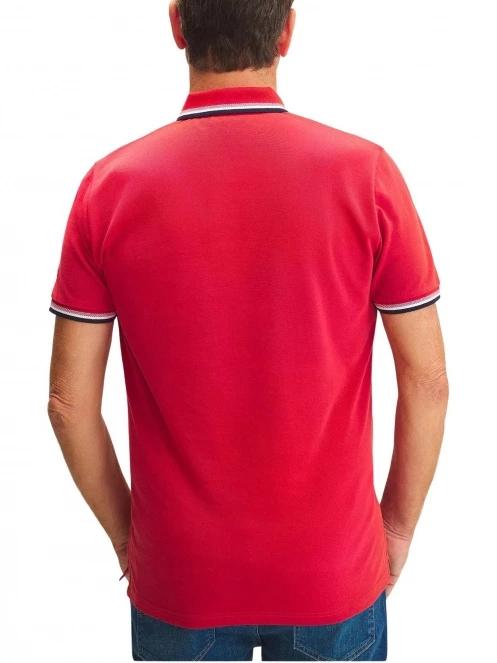 tricou cu guler pt. barbati TBS Yvanepol rosu 3