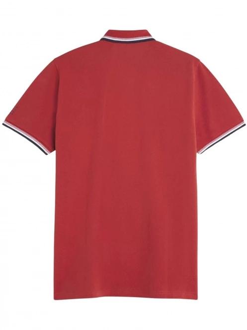 tricou cu guler pt. barbati TBS Yvanepol rosu 6