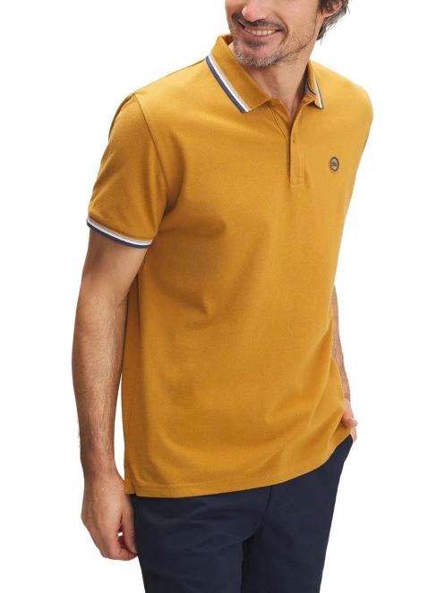 tricou cu guler pt. barbati TBS Yvanepol maro 2