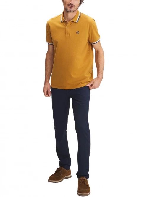 tricou cu guler pt. barbati TBS Yvanepol maro 4