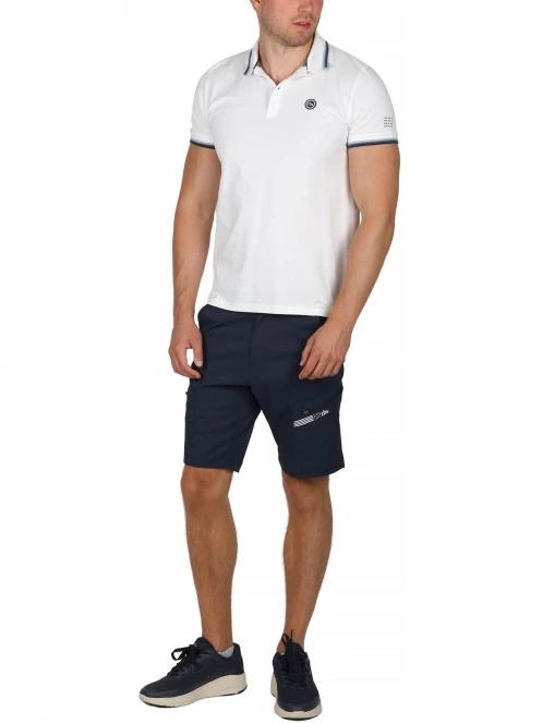 tricou cu guler pt. barbati TBS Yvanepol alb 5