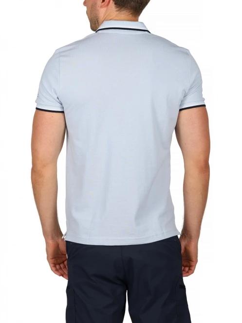 tricou cu guler pt. barbati TBS Yvanepol albastru deschis 3