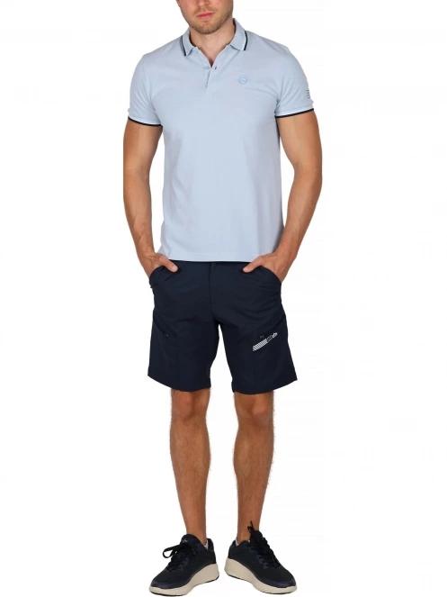 tricou cu guler pt. barbati TBS Yvanepol albastru deschis 5