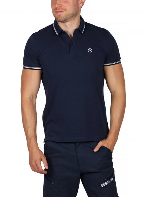 tricou cu guler pt. barbati TBS Yvanepol albastru inchis 6
