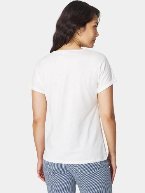 tricou cu maneci scurte pt. femei TBS Zeldatee alb 3