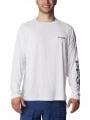 tricou cu maneci lungi, pentru sport pt. barbati Columbia Terminal Tackle LS Shirt alb 1
