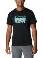 tricou pentru sport, cu maneci scurte pt. barbati Columbia Zero Rules Short Sleeve Graphic Shirt negru 1