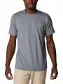 tricou pentru sport, cu maneci scurte pt. barbati Columbia Tech Trail Graphic Tee gri 1