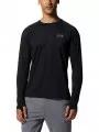 tricou cu maneci lungi, pentru sport pt. barbati Mountain Hardwear Crater Lake Long Sleeve Crew negru 1