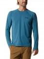 tricou cu maneci lungi, pentru sport pt. barbati Mountain Hardwear Crater Lake Long Sleeve Crew albastru 1