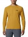 tricou cu maneci lungi, pentru sport pt. barbati Mountain Hardwear Crater Lake Long Sleeve Crew galben 1