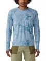 tricou cu maneci lungi pt. barbati Mountain Hardwear Crater Lake Long Sleeve Crew albastru deschis 1