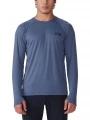 tricou cu maneci lungi pt. barbati Mountain Hardwear Crater Lake Long Sleeve Crew albastru 1