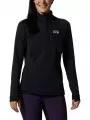 pulover polar pt. femei Mountain Hardwear Polartec Power Grid Half Zip Jacket negru 1