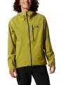 haine de ploaie pt. barbati Mountain Hardwear Stretch Ozonic Jacket galben 1