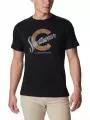 tricou cu maneci scurte pt. barbati Columbia Csc Seasonal Logo Tee negru 1