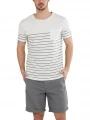 tricou cu maneci scurte pt. barbati Fundango Jaggy Pocket T-shirt alb 1