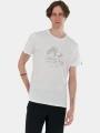tricou cu maneci scurte pt. barbati Fundango Mountain Graphic-T alb 1